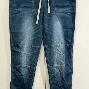 Women’s Blue Jeans with Drawstring